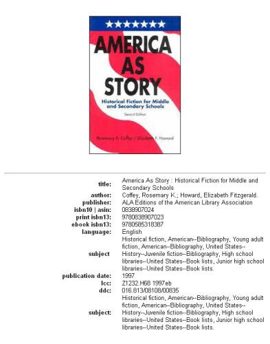 America as story: historical fiction for middle and secondary schools