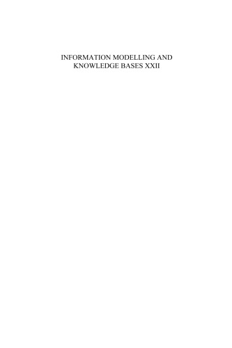 Information Modelling and Knowledge Bases XXII