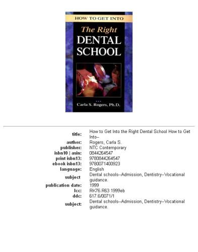 How to Get Into the Right Dental School