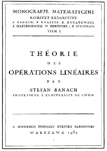 Theorie des operations lineaires