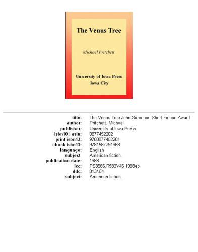 The Venus tree