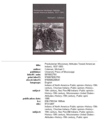 Presbyterian missionary attitudes toward American Indians, 1837-1893