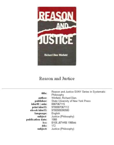 Reason and justice