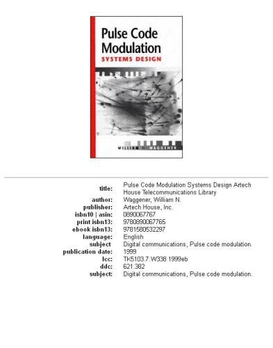 Pulse code modulation systems design