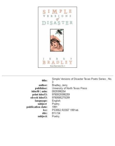 Simple versions of disaster