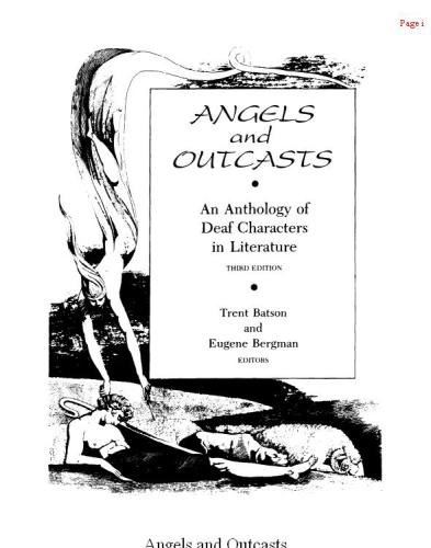 Angels and Outcasts: An Anthology of Deaf Characters in Literature