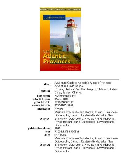 Adventure guide to Canada's Atlantic Provinces