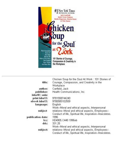 Chicken soup for the soul at work: 101 stories of courage, compassion, and creativity in the workplace