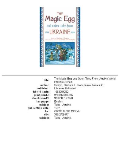 The magic egg and other tales from Ukraine