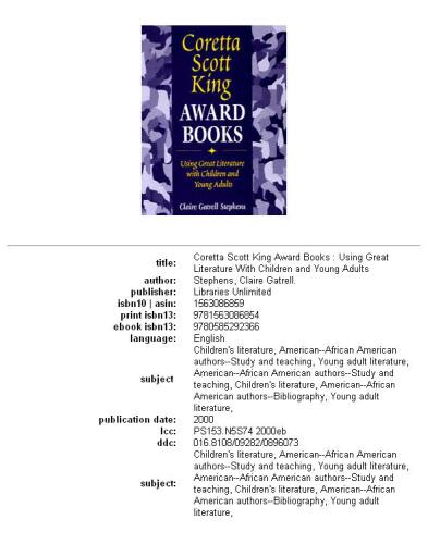 Coretta Scott King Award books: using great literature with children and young adults