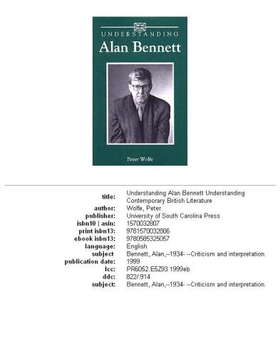 Understanding Alan Bennett