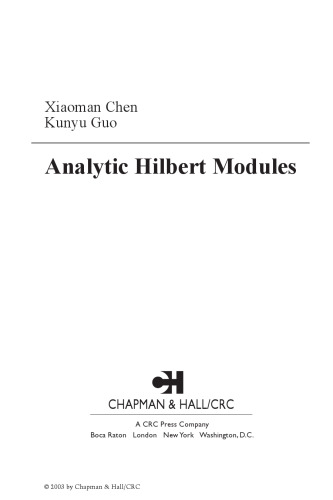 Analytic Hilbert modules