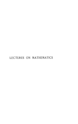 Lectures on Mathematics