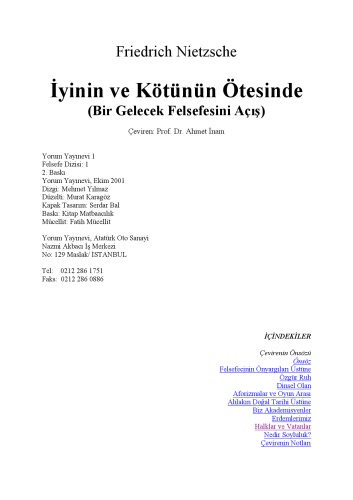 İyinin ve Kötünün Ötesinde