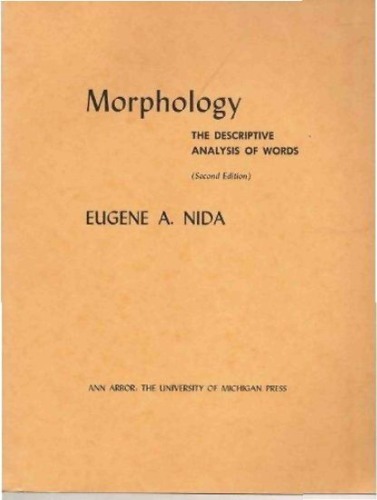 Morphology: The Descriptive Analysis of Words