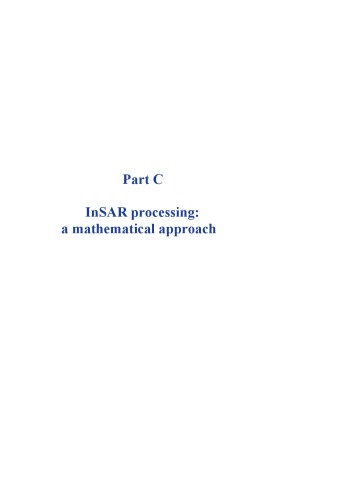 InSAR Principles