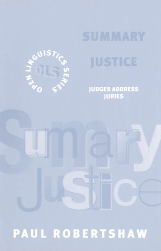 Summary justice: judges address juries