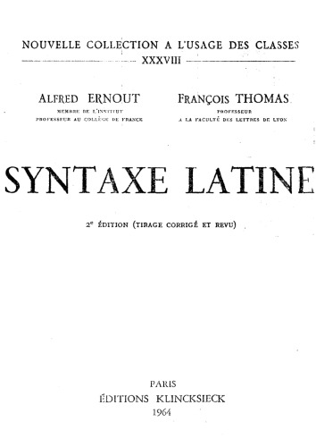 Syntaxe latine