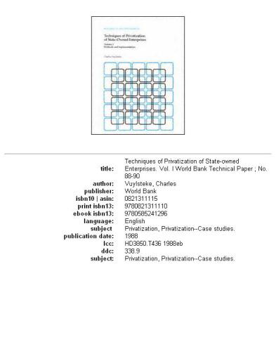 Techniques of Privatization of State-Owned Enterprises: Methods and Implementation