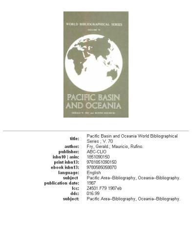 Pacific Basin and Oceania