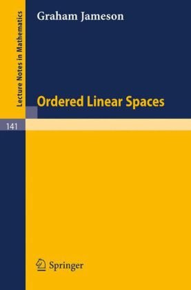 Ordered linear spaces