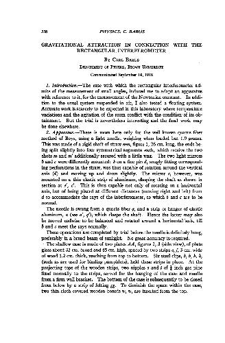 Gravitational Attraction in Connection with the Rectangular Interferometer (1918)(en)(5s)