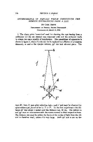 Interference of Pencils Which Constitute the Remote Divergences from a Slit (1918)(en)(3s)