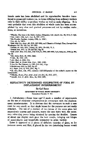 Refractivity Determined Irrespective of Form, by Displacement Interferometry (1916)(en)(6s)