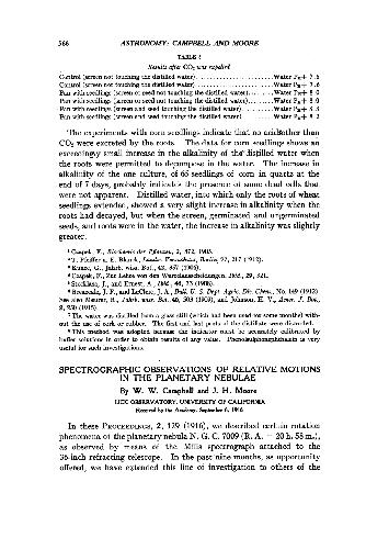 Spectrographic Observations of Relative Motions in the Planetary Nebulae (1916)(en)(4s)