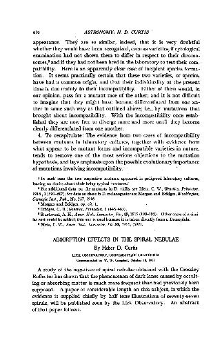 Absorption Effects in the Spiral Nebulae(en)(5s)