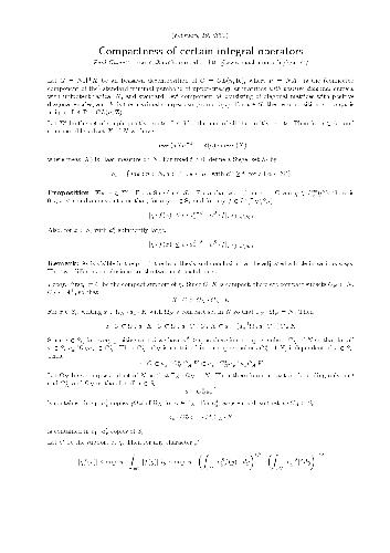 Compactness of certain integral operators (2005)(en)(3s)