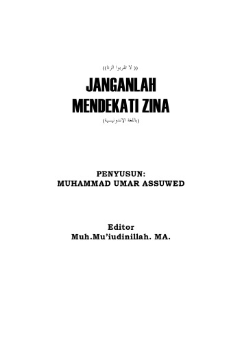 janganlah mendekati zina