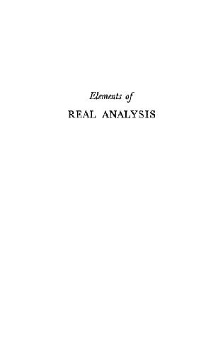 Elements of Real Analysis 