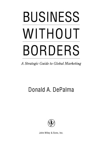 Business Without Borders: A Strategic Guide to Global Marketing