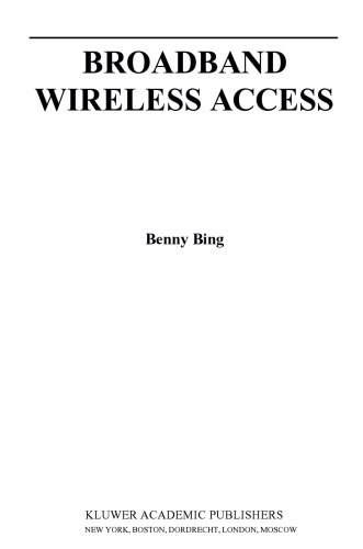 Broadband Wireless Access 