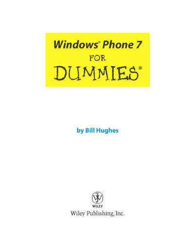 Windows Phone 7 for Dummies 