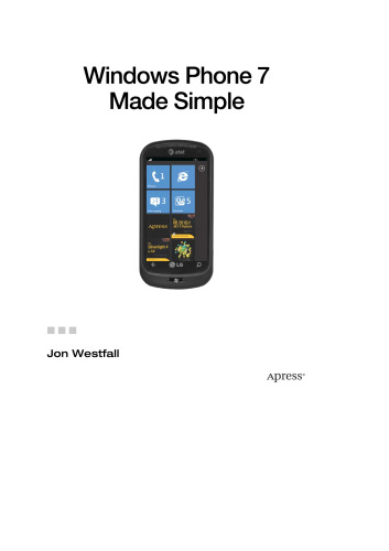 Windows 7 Phone Made Simple 