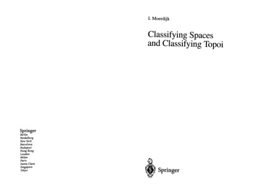 Classifying Spaces and Classifying Topoi (1995)(en)(94s)