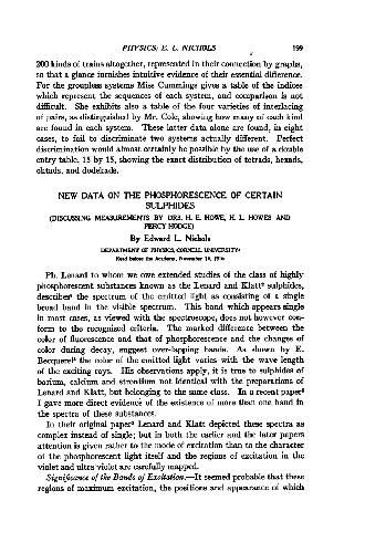 New Data on the Phosphorescence of Certain Sulphides (1916)(en)(4s)