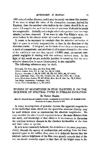 [Article] Studies of Magnitudes in Star Clusters II. On the Sequence of Spectral Types in Stellar Evolution