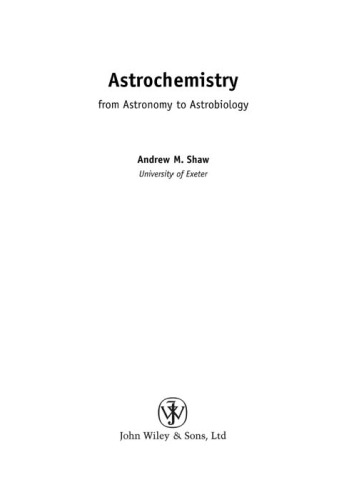 Astrochemistry: From Astronomy to Astrobiology (2006)(en)(344s)