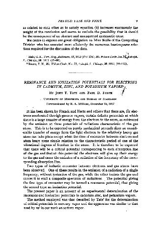 Resonance and Ionization Potentials for Electrons in Cadmium, Zinc, and Potassium Vapors (1917)(en)(