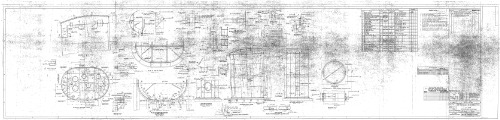 Чертежи кораблей французского флота AM 498 1954