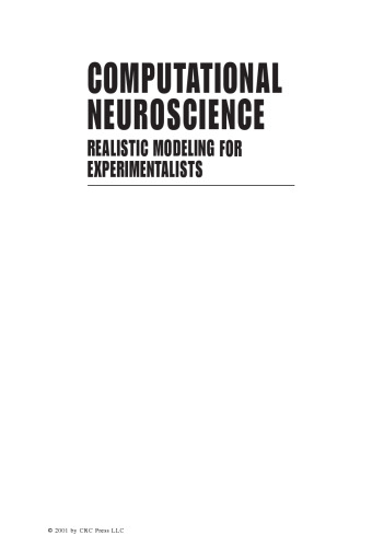 Computational neuroscience: realistic modeling for experimentalists