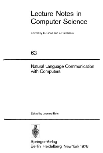 Natural Language Communication with Computers