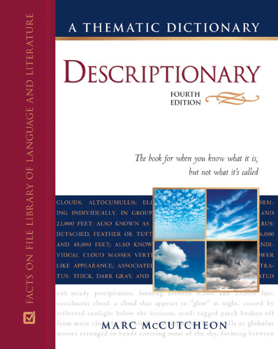 Descriptionary.A Thematic Dictionary