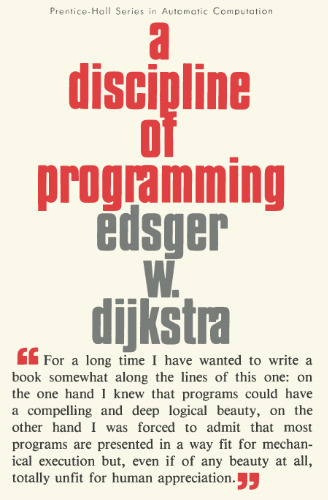 A discipline of programming