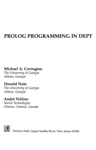 Prolog programming in depth