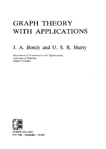 Graph Theory with Applications