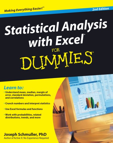 Statistical Analysis with Excel For Dummies